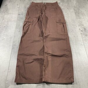 Brown Defrost Baggy Cargo Pants